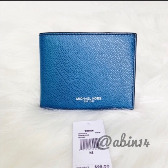 NWT Michael Kors Slim Leather Billfold Wallet - Picture 4 of 7